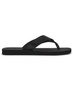 Vince Fiji Leather Thong Sandal - Black