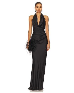 Nookie Penelope Drape Gown - Black