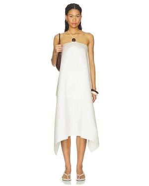 Diana Milkanova Studio Silk Oversized Top - White