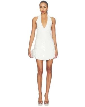 Leslie Amon Fish Scale Bridal Halter - Weiß
