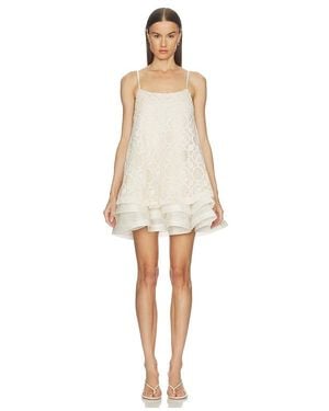 Elliatt Vessia Shift Mini Dress - Natural
