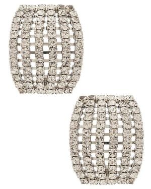 Jennifer Behr Pendientes Kyrie En Color Plateado Metálico Talla - Blanco