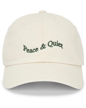 Museum of Peace & Quiet Wordmark ダッドハット - ホワイト