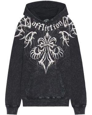 Affliction Skeleton パーカー - ブラック