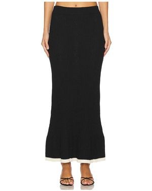Ayni Llinpykuna Alpaca Knit Midi Skirt - Black