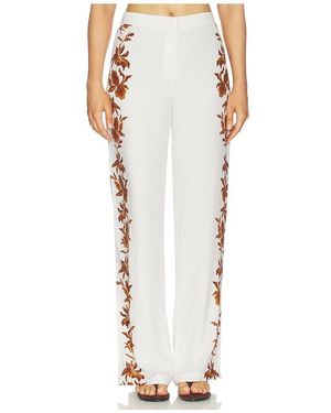 Hemant & Nandita Trousers With Slit - White