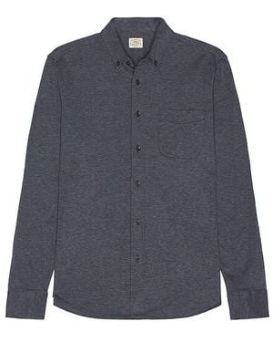 Faherty Coastline Knit Shirt - Blue