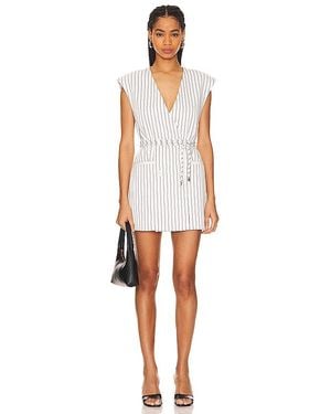 Shona Joy Harley Sleeveless Blazer Dress - White