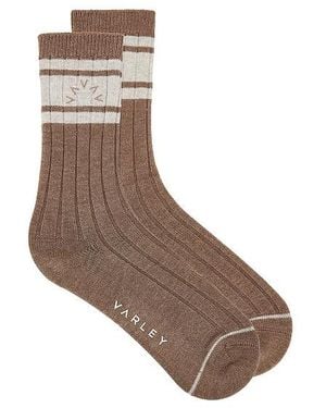 Varley Malissa Plush Wide Rib Sock - グレー
