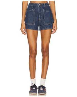 RE/DONE Shorts The Bender - Blau