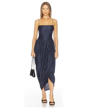 Amanda Uprichard Castello Midi Dress - Blue