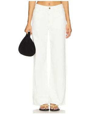 Enza Costa Slouchy Straight Leg Jeans - White
