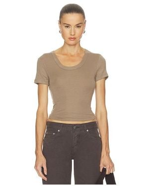 Citizens of Humanity Maude U Neck Tee - Brown