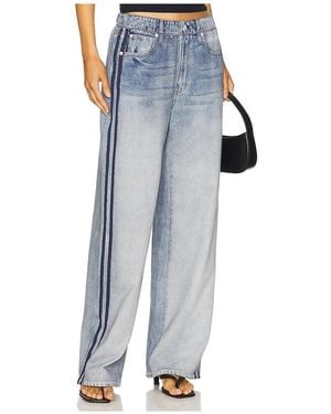 Rag & Bone Miramar Wide Leg Track Pant - Blue