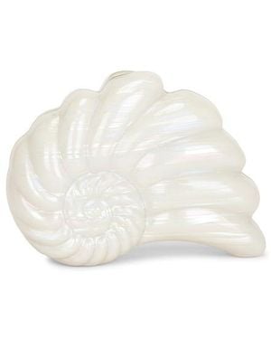OLGA BERG Ava Pearl Shell Clutch - White