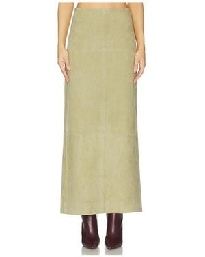 SRG Sonya Suede Skirt - Green