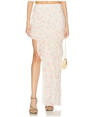 AFRM Falda Bajo Desigual Baxter En Color Crema Talla (También En Xxs, S, M) - Neutro