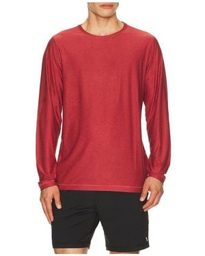 Vuori Strato Tech Long Sleeve Tee - Red