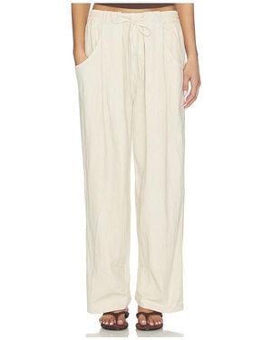 Free People Chambers Laid Back Pull On Pant - White