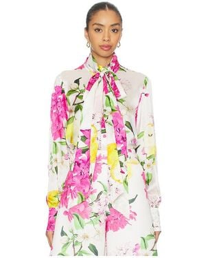 LEO LIN Freya Tie Neck Blouse - White