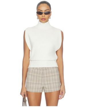 Lovers + Friends Giulietta Mock Neck Vest - White