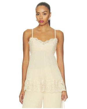 Zimmermann Pleated Lace Cami - Natural