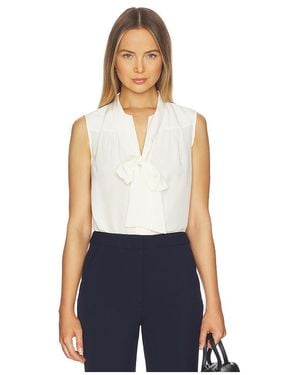 Veronica Beard Blusa Magnolia En Color Ivory Talla (También En 00, 10, 2, 4, 6, 8) - Azul