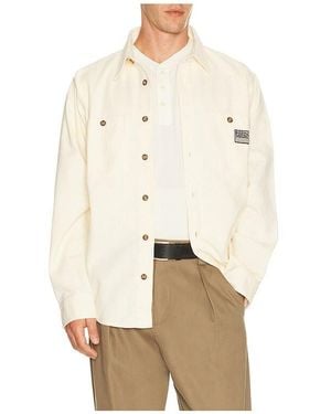 by Parra Clean Cut Long Sleeve Shirt - Natural