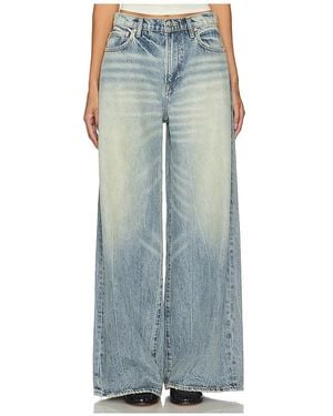 GRLFRND Luna Mid Rise Baggy Jeans - Blue