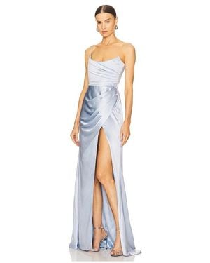 SAU LEE Pasha Gown - Blue