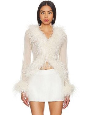 bubish Gigi Feather Blouse - White