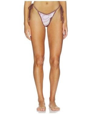 Cin Cin Racer String Bikini Bottom - White
