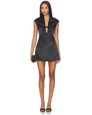 SAU LEE Leah Dress - Black