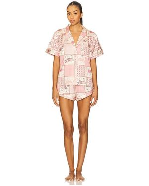 Homebodii Equestrian Short Set - Multicolor
