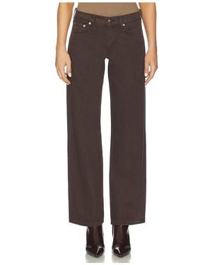Rag & Bone Saige Low Rise Relaxed Straight Jeans - Multicolour
