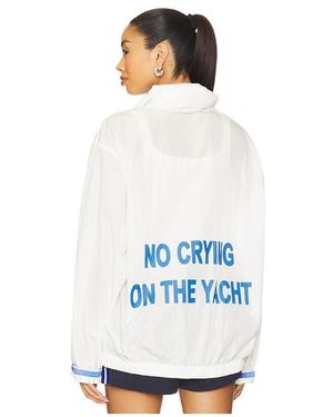 YELLOW THE LABEL No Crying Windbreaker - White