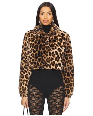 superdown Valdis Faux Fur Jacket - Black