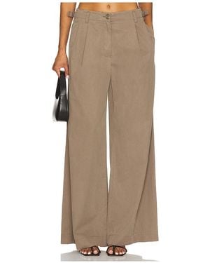 Jonathan Simkhai Haydin Wide Leg Pant - Brown