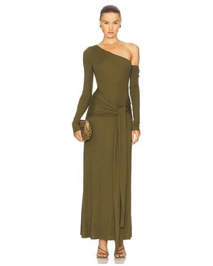 Seven Wonders Bianca One Shoulder Maxi Dress - Green