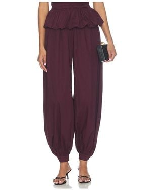 ROTATE BIRGER CHRISTENSEN Balloon Pleated Trousers - Purple