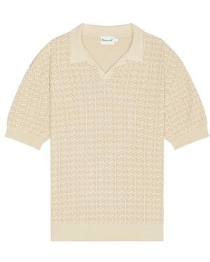 BOUND Harris Knit Polo - Weiß