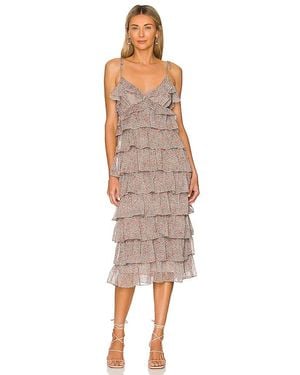 Tularosa Tatum Midi Dress In Julian Floral - Pink