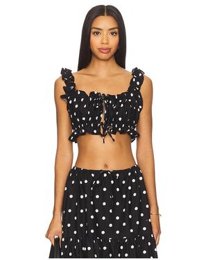 WeWoreWhat X Revolve Double Tie Top - Black