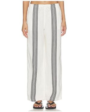 Madewell Linen Pull On Trousers - White