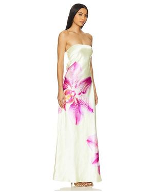 Runaway the Label Melrose Dress in Yellow | Lyst
