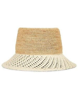 Brixton Ellee Festival Straw Bucket Hat - Natural