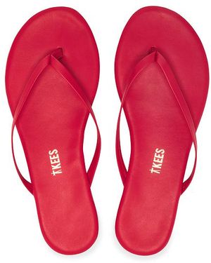TKEES Chanclas Solids En Color Rojo Talla (También En 8)