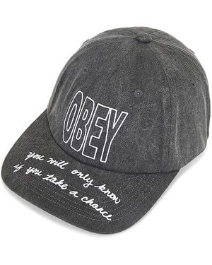 Obey 6-Panel-Cap Chance - Schwarz