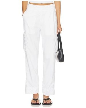 James Perse Cotton Lyocel Seersucker Stripe Pant - White