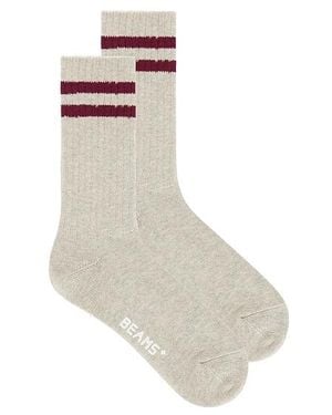 Beams Plus Schoolboy Socks - White